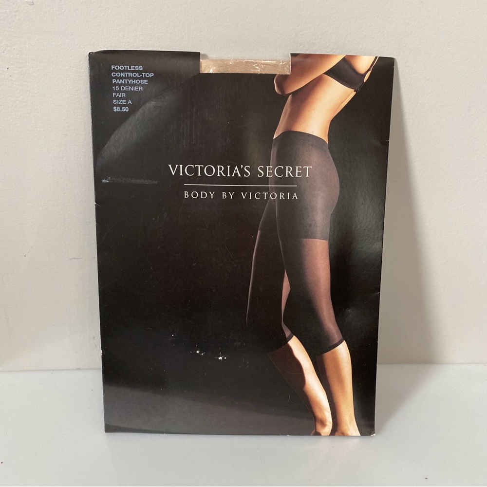 Victoria’s Secret Footless Control Top Pantyhose 15 Danier Fair Size A NOS